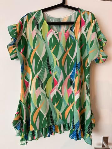 Nieuwe top/tuniek groen one size t/m maat 44/46 beschikbaar voor biedingen