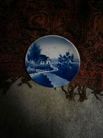 Vintage Blauw Wit Decoratief Bord, Antiek en Kunst, Ophalen of Verzenden