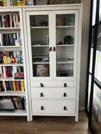 Hemnes vitrinekast IKEA, Huis en Inrichting, Kasten | Vitrinekasten, Gebruikt, Landelijk, 150 tot 200 cm, 25 tot 50 cm