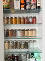 Kruidenpotjes met RVS deksel, Ophalen of Verzenden, Zo goed als nieuw, Glas, Pot, Bus of Blik