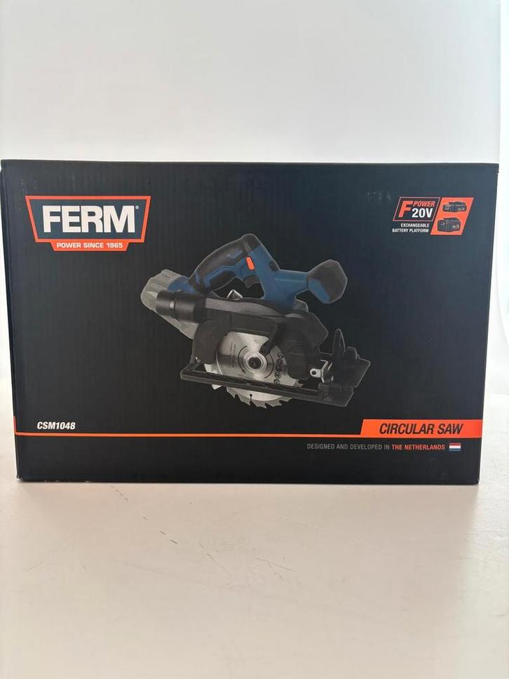FERM CSM1048 Cirkelzaag - Nieuw!, Doe-het-zelf en Verbouw, Gereedschap | Zaagmachines, Nieuw, Cirkelzaag, Ophalen of Verzenden