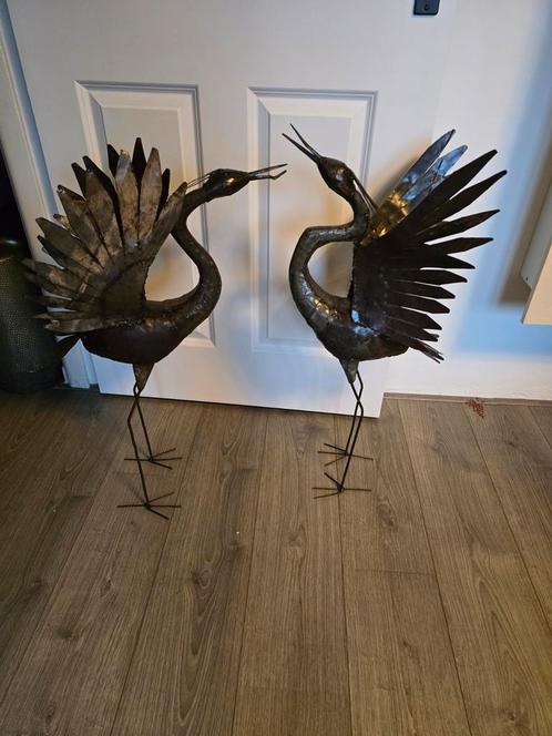 Prachtige metalen vogels, Huis en Inrichting, Woonaccessoires | Overige, Zo goed als nieuw, Ophalen of Verzenden