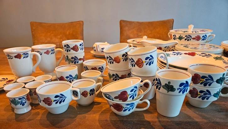 Boerenbont servies, Antiek en Kunst, Antiek | Servies compleet, Ophalen