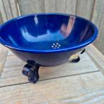Oude Emaille Vergiet - Blauw, Ophalen of Verzenden