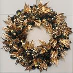 Prachtige grote gouden kerstkrans. (55cm), Ophalen of Verzenden, Nieuw