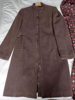 Nauwelijks gedragen WOLLEN JAS van VERO MODA MAAT S + SHAWL, Bruin, Vero Moda, Ophalen of Verzenden, Zo goed als nieuw