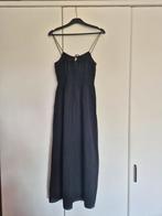 Midi jurk met ruches en strikdetails, H&M, Zwart, Ophalen of Verzenden, Zo goed als nieuw