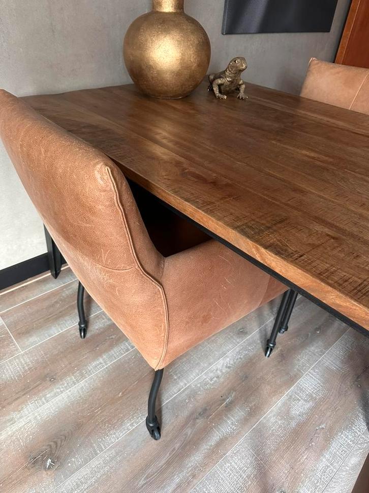 Eetkamerstoelen, Huis en Inrichting, Stoelen, Vijf, Zes of meer stoelen, Bruin, Ophalen of Verzenden