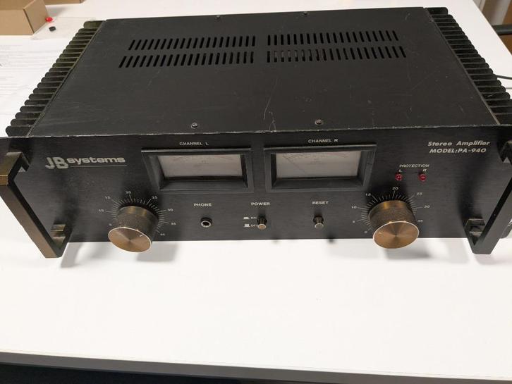JB Systems Stereo Amplifier (Model PA-940), Muziek en Instrumenten, Mengpanelen, Gebruikt, Minder dan 5 kanalen, Microfooningang
