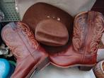 Western hoed (Bullhide) Western laarzen (Double-H), Nieuw, Ophalen of Verzenden, Bruin, Boots