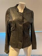 Ibana rouge leer jasje maat 40. Mis een knoop, Kleding | Dames, Maat 38/40 (M), Ibana rouge, Zwart, Ophalen of Verzenden