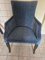 Mooie blauwe stoel, opnieuw gestoffeerd, Antiek en Kunst, Ophalen