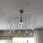 hanglamp met kristallen, 50 tot 75 cm, Klassiek, Ophalen of Verzenden, Zo goed als nieuw