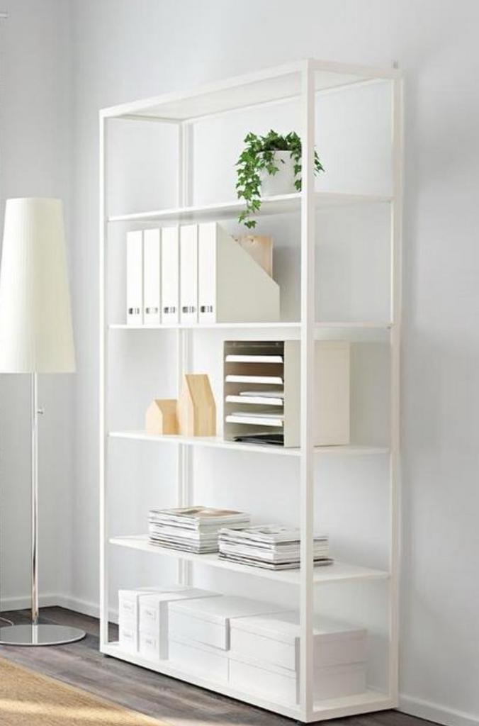 Ikea Stellingkast Fjalkinge, Huis en Inrichting, Kasten | Boekenkasten, Gebruikt, 100 tot 150 cm, 200 cm of meer, 25 tot 50 cm