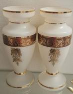 Twee mooie grote  opaline vazen met bladgoud, Antiek en Kunst, Antiek | Vazen, Ophalen of Verzenden