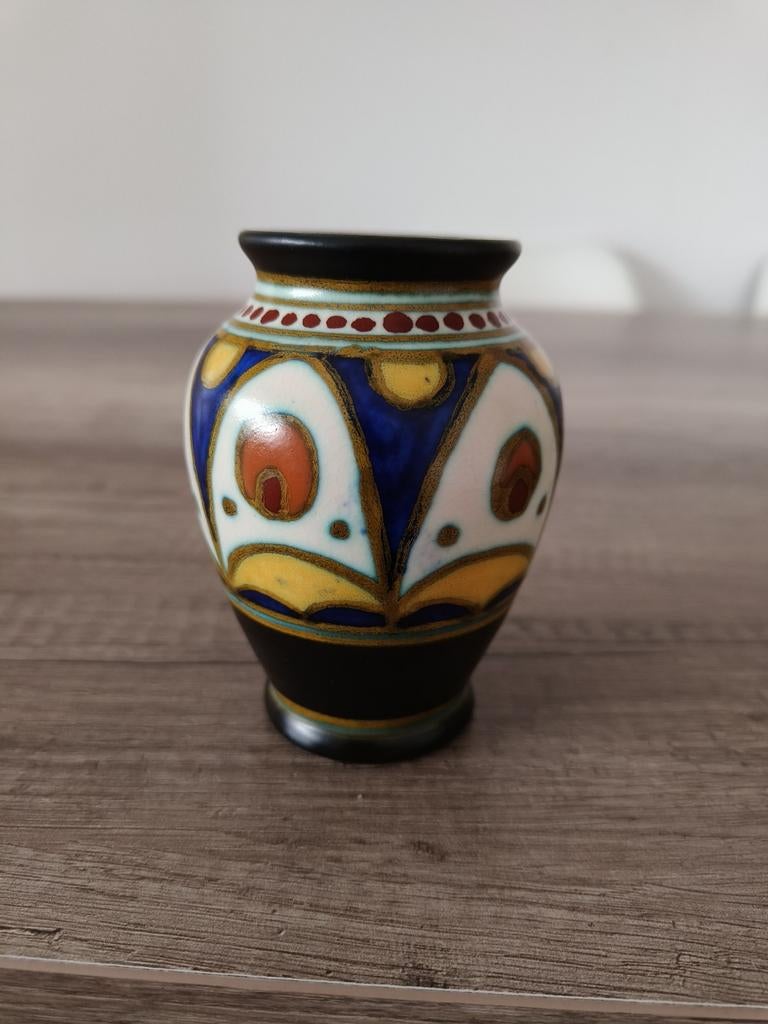 Gouda Plateel kannetje, Antiek en Kunst, Antiek | Vazen, Ophalen of Verzenden