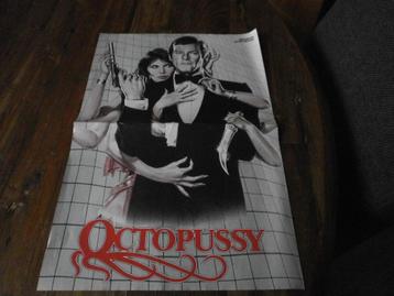 leuke a3 poster James Bond,  Roger Moore.  Octopussy beschikbaar voor biedingen