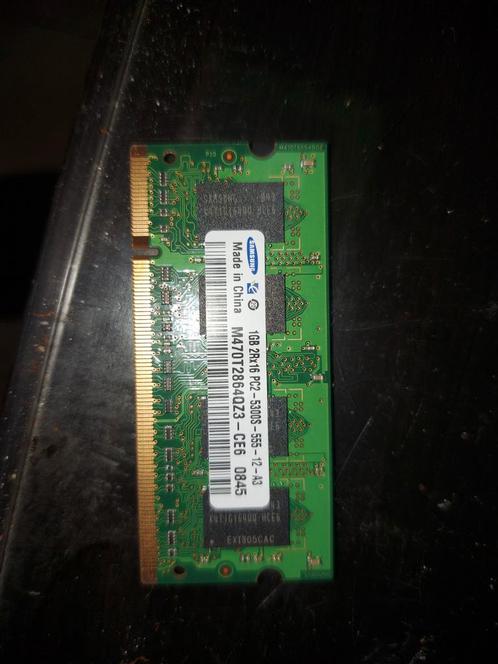 Samsung 1GB DDR2 SODIMM Laptop Geheugen, Computers en Software, RAM geheugen, Gebruikt, Laptop, 2 GB, DDR2, Ophalen of Verzenden