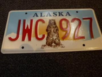Kentekenplaat licenseplate Alaska Kodiak Bear USA beschikbaar voor biedingen