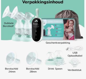 Leuna elektrische borstkolf dubbel en handkolf beschikbaar voor biedingen
