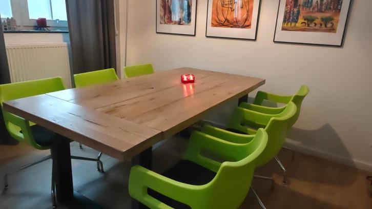 Set kuipstoelen / eetkamerstoelen / draaistoelen, Huis en Inrichting, Stoelen, Zo goed als nieuw, Vijf, Zes of meer stoelen, Kunststof