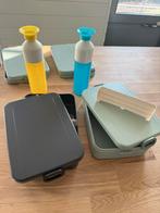 Mepal broodbak en dopper drinkfles, Ophalen, Gebruikt, Blauw, Overige typen