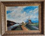 Vintage Nederlandse landschap schilderij, Ophalen