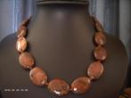 Een mooie Bruine Crazy Lace Agaat edelstenen ketting, Sieraden, Tassen en Uiterlijk, Antieke sieraden, Verzenden, Overige materialen