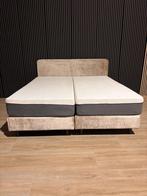 Boxspring met Emma Matrassen, Beige, Tweepersoons, Ophalen of Verzenden, Zo goed als nieuw