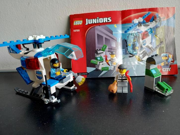 Lego Juniors City 10720 Politiehelikopter, Kinderen en Baby's, Speelgoed | Duplo en Lego, Zo goed als nieuw, Lego, Complete set