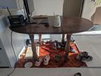 Gratis af te halen houten eettafel, Huis en Inrichting, Tafels | Eettafels, Ophalen, Gebruikt, Rond, 100 tot 150 cm