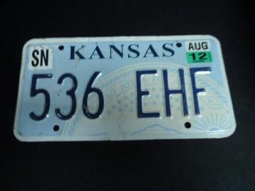 Kentekenplaat licenseplate Kansas State Seal USA