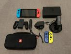 Nintendo switch met extra joy cons en accessoires, Ophalen, Zo goed als nieuw, Switch Original