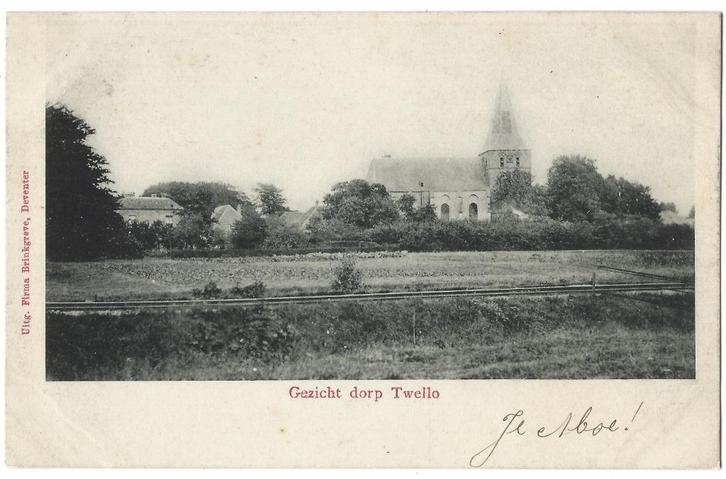 Twello, Gezicht dorp Twello, Verzamelen, Ansichtkaarten | Nederland, Ongelopen, Gelderland, Voor 1920, Verzenden