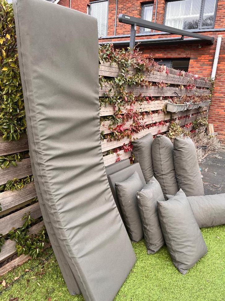 Set tuinkussens, Tuin en Terras, Tuinmeubel-accessoires, Gebruikt, Ophalen