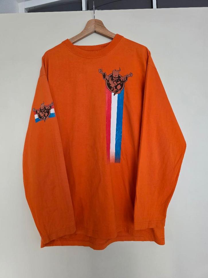 Orange Hardcore Longsleeve L, Kleding | Heren, T-shirts, Gedragen, Maat 56/58 (XL), Zwart, Ophalen of Verzenden