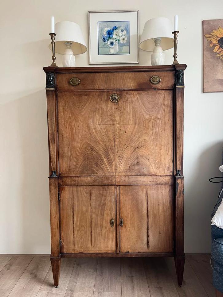 Empire Secretaire - Opknapper, Antiek en Kunst, Antiek | Meubels | Kasten, Ophalen