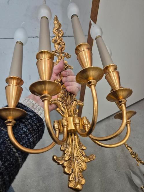2 Wandlampen Louis XVI stijl, Huis en Inrichting, Lampen | Wandlampen, Zo goed als nieuw, Ophalen