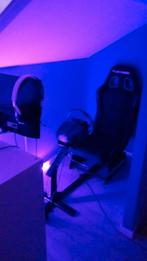 Playseat Evolution Alcantara+trustmaster T150, Ophalen, Zwart, Zo goed als nieuw, Gaming bureaustoel