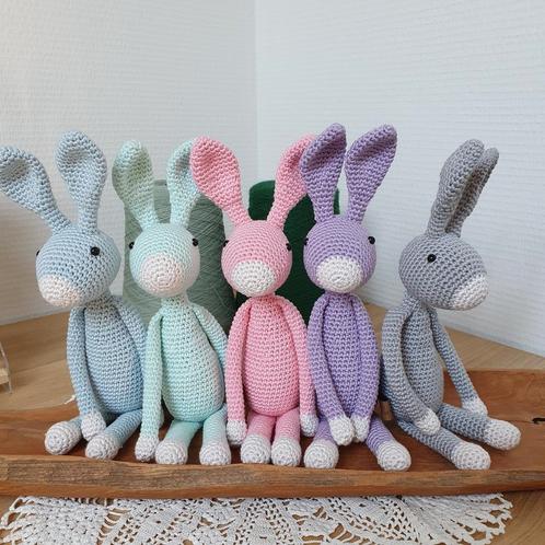 Handgemaakte gehaakte Snuf Konijn, Kinderen en Baby's, Speelgoed | Knuffels en Pluche, Nieuw, Konijn, Ophalen of Verzenden