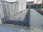 Zeer mooi blauw sierhekwerk, Tuin en Terras, Tuinhekken en Hekwerk, Ophalen of Verzenden, Gebruikt, IJzer, Sierhekwerk