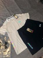 Under Armour Short Set Zwart M/L | Reflective Details, Kleding | Heren, Sportkleding, Maat 52/54 (L), Zwart, Under Armour, Nieuw