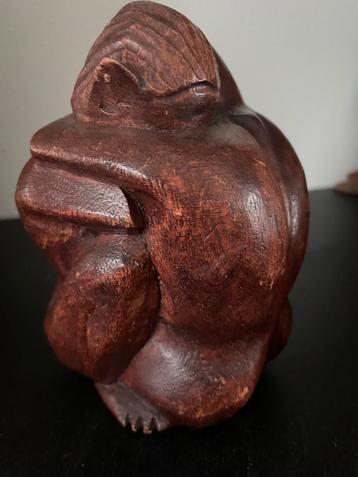 Houten Beeld - Verstrengelde Figuren beschikbaar voor biedingen