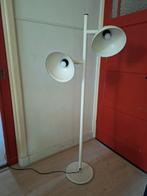 Industriële staande lamp/floor lamp, tweelichts, wit., Ophalen