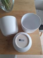 Bloempot Mica mat wit Tusca, Ophalen, Gebruikt, Rond, Binnen