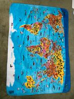Speelkleed voor kinderen met wereldkaart, Ophalen, Kleed of Kussen