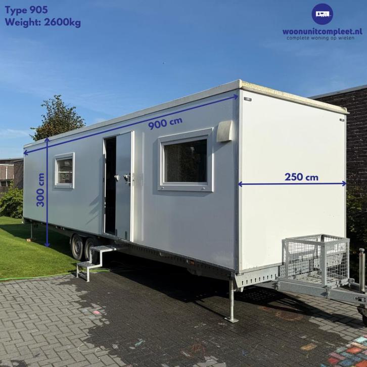 Mobiele woonunit 905 HUREN, Zakelijke goederen, Machines en Bouw | Keten en Containers, Ophalen of Verzenden