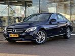 Mercedes C-klasse 350 e Lease Edition Airco Clima Cruise NAP, Achterwielaandrijving, Gebruikt, Blauw, Leder en Stof