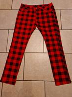 Rood/zwarte ruiten heren broek maat 54 (36/36), Maat 52/54 (L), Carnaval, Nieuw, Ophalen of Verzenden