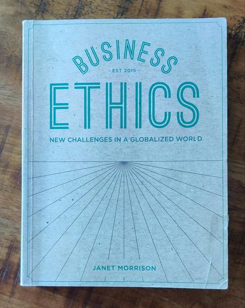 Business Ethics - Janet Morrison, Boeken, Studieboeken en Cursussen, Nieuw, WO, Beta, Ophalen of Verzenden